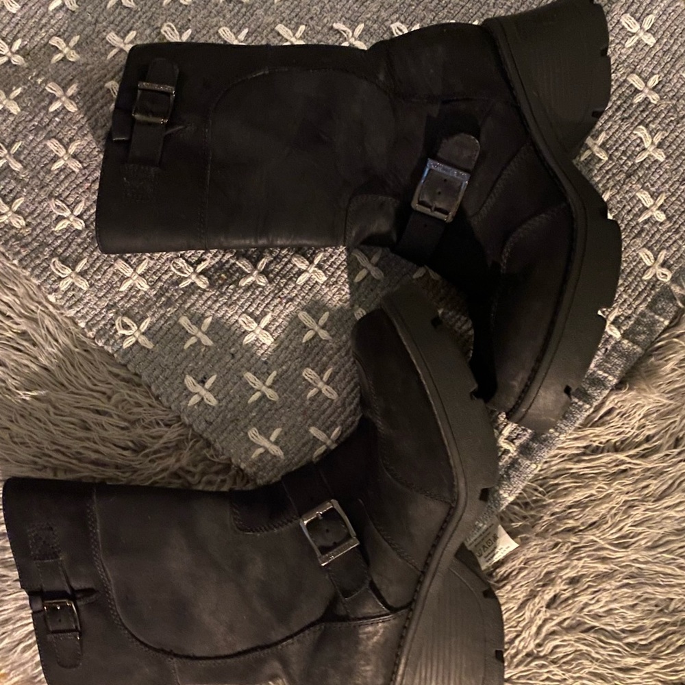 90s Harley Davidson Women's Black Boots
